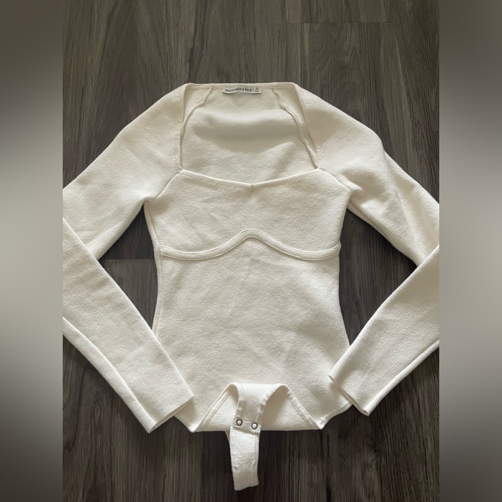 Abercrombie Cream Bodysuit NWOT